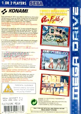 Lethal Enforcers II - Gun Fighters (Europe) box cover back